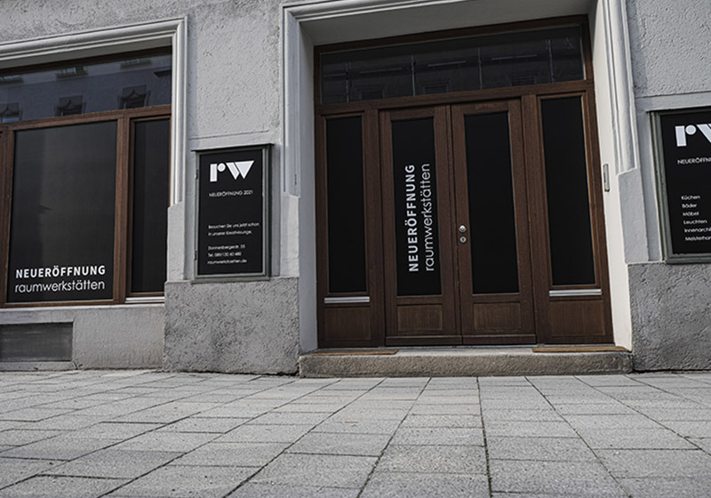 Werbetechnik Schaufensterbeschriftun